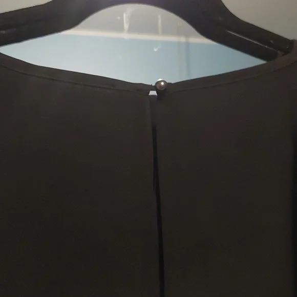 Black semi sheer dress top 2xl - Picture 3 of 5